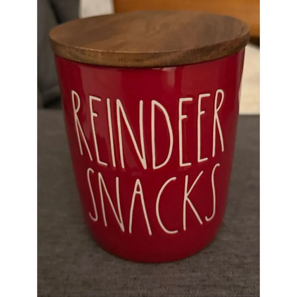 Rae Dunn Reindeer Snacks Cellar